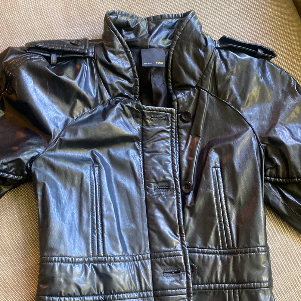 Fendi Black Leather Jacket